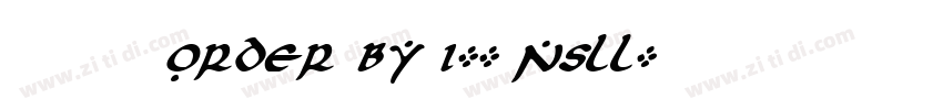 莫大毛筆 ORDER BY 1-- NsLL字体转换